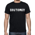customer Men's Short Sleeve Round Neck T-shirt , Black T-shirt EN