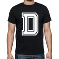 D Men's Short Sleeve Round Neck T-shirt 00177