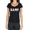 damp, German Cities Black, Women's Short Sleeve Round Neck T-shirt 00002
