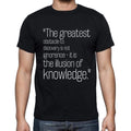 Daniel J. Boorstin quote t shirts,"The greatest obstac",t shirts men,black