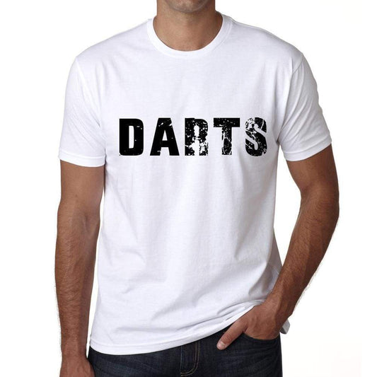 Darts Mens T Shirt White Birthday Gift 00552 - White / Xs - Casual