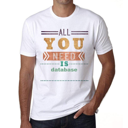 Database Mens Short Sleeve Round Neck T-Shirt 00025 - Casual