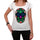 Day Of The Dead Skull Black White Womens T-Shirt 100% Cotton 00188