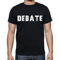 debate Men's Short Sleeve Round Neck T-shirt , Black T-shirt EN