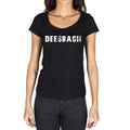 deesbach, German Cities Black, Women's Short Sleeve Round Neck T-shirt 00002
