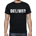 deliver , white letters, Men's Short Sleeve Round Neck T-shirt 00007
