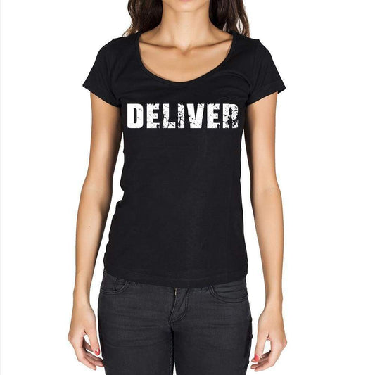 Deliver Womens Short Sleeve Round Neck T-Shirt - Casual