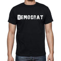 Democrat , white letters, Men's Short Sleeve Round Neck T-shirt 00007
