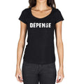 dépense, French Dictionary, Women's Short Sleeve Round Neck T-shirt 00010
