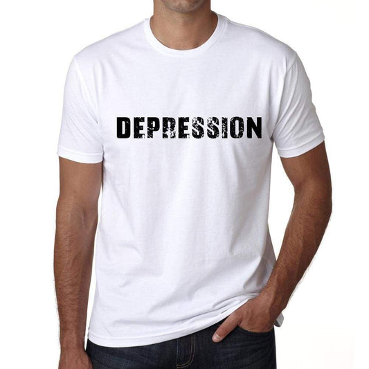 Depression Mens T Shirt White Birthday Gift 00552 - White / Xs - Casual