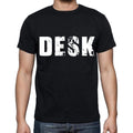 desk Men's Short Sleeve Round Neck T-shirt , Black T-shirt EN