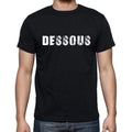 dessous, French Dictionary, Men's Short Sleeve Round Neck T-shirt 00009