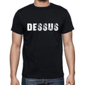 dessus, French Dictionary, Men's Short Sleeve Round Neck T-shirt 00009