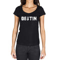 destin, French Dictionary, Women's Short Sleeve Round Neck T-shirt 00010