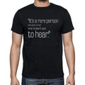 Dick Cavett quote t shirts,"It's a rare person who wan",t shirts men,black