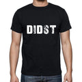 didst Men's Short Sleeve Round Neck T-shirt , 5 letters Black , word 00006