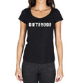 dieterode, German Cities Black, Women's Short Sleeve Round Neck T-shirt 00002