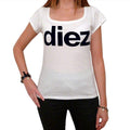 Diez Women's Short Sleeve Scoop Neck Tee 00036