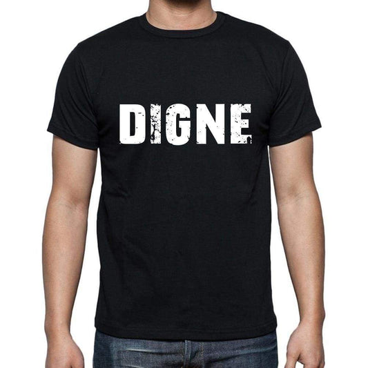 Digne French Dictionary Mens Short Sleeve Round Neck T-Shirt 00009 - Casual