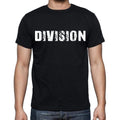 division , white letters, Men's Short Sleeve Round Neck T-shirt 00007
