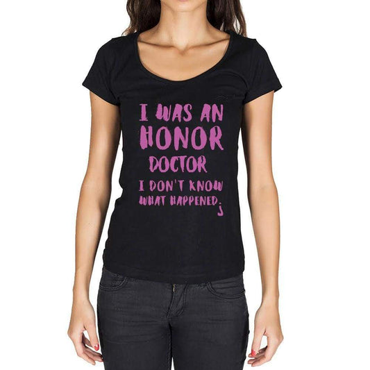 Doctor What Happened Black Womens Short Sleeve Round Neck T-Shirt Gift T-Shirt 00317 - Black / Xs - Casual