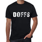 Doffs Mens Retro T Shirt Black Birthday Gift 00553 - Black / Xs - Casual