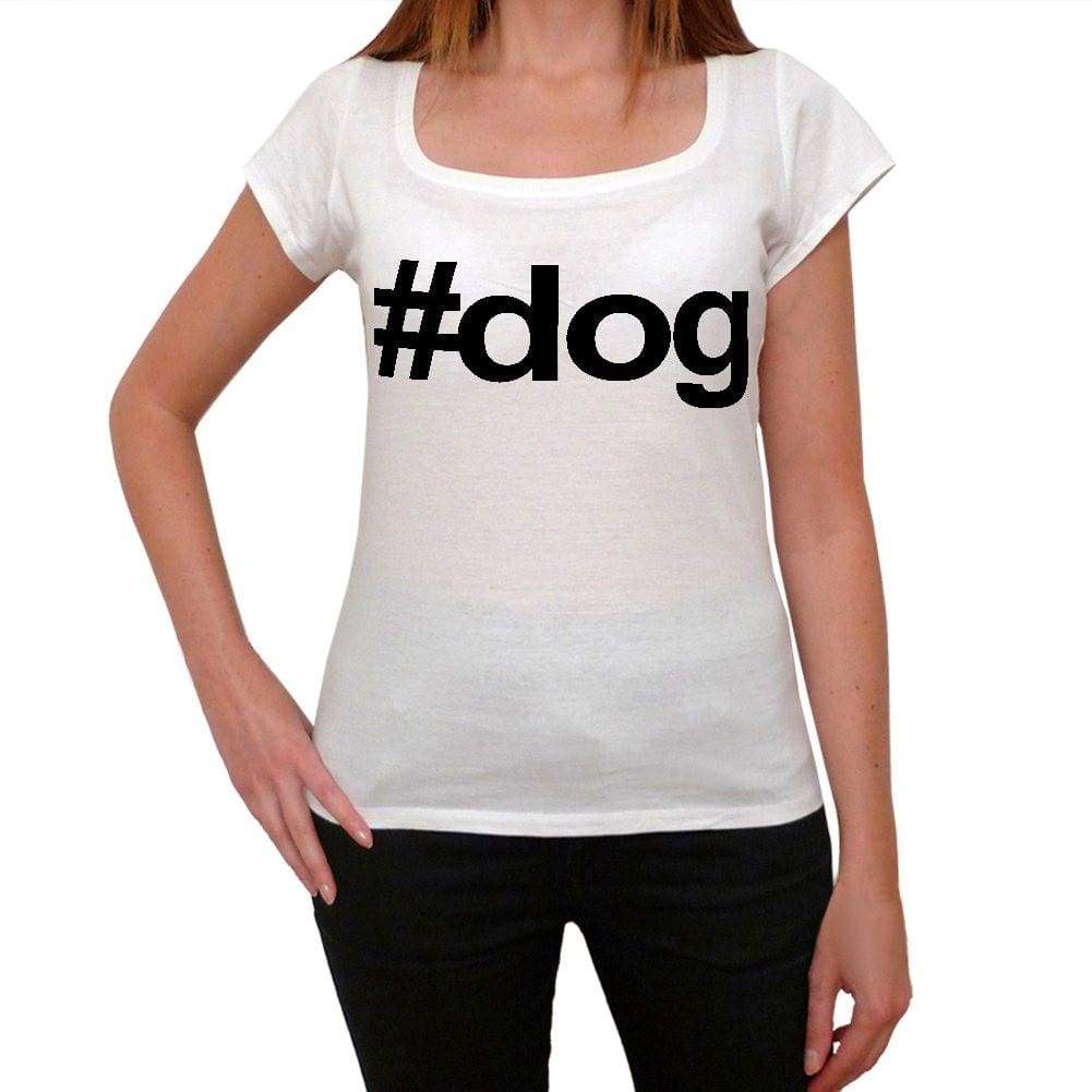 Dog Hashtag Womens Short Sleeve Scoop Neck Tee 00075