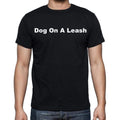 Dog On A Leash Men's Short Sleeve Round Neck T-shirt