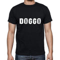 doggo Men's Short Sleeve Round Neck T-shirt , 5 letters Black , word 00006