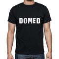 Gewölbtes Herren-Kurzarm-Rundhals-T-Shirt, 5 Buchstaben Schwarz, Wort 00006