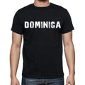 dominica Men's T-Shirt Short Sleeve Round Neck Black t shirt for men