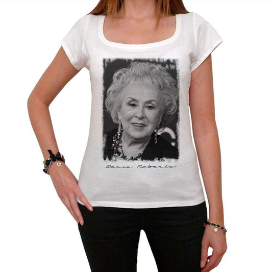 Doris Roberts Smiling Womens Short Sleeve Scoop Neck Tee 00257