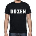 dozen Men's Short Sleeve Round Neck T-shirt , Black T-shirt EN