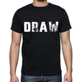 draw Men's Short Sleeve Round Neck T-shirt , Black T-shirt EN