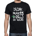 drink, World Goes Round, Men's Short Sleeve Round Neck T-shirt 00082