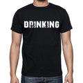 drinking Men's Short Sleeve Round Neck T-shirt , Black T-shirt EN