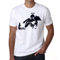 Drunk Angel Herren-T-Shirt, Weiß, 100 % Baumwolle 00164