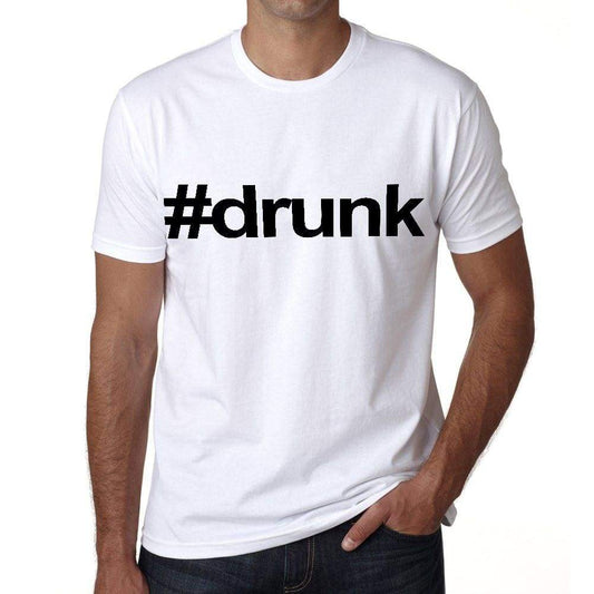 Drunk Hashtag Mens Short Sleeve Round Neck T-Shirt 00076