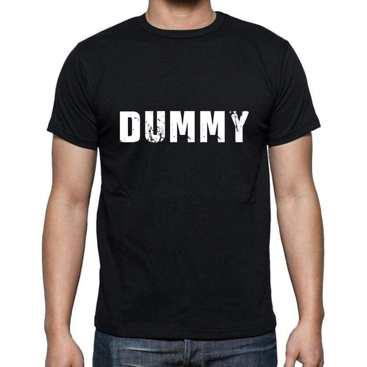 Dummy Mens Short Sleeve Round Neck T-Shirt 5 Letters Black Word 00006 - Casual