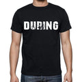 während Herren Kurzarm-Rundhals-T-Shirt, schwarzes T-Shirt EN