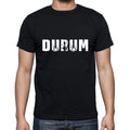 durum Men's Short Sleeve Round Neck T-shirt , 5 letters Black , word 00006