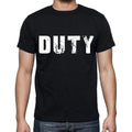 duty Men's Short Sleeve Round Neck T-shirt , Black T-shirt EN