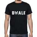 dwale Men's Short Sleeve Round Neck T-shirt , 5 letters Black , word 00006