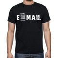 e-mail T-shirt <span>manches courtes</span> <span>col rond</span> <span>homme</span> , T-shirt <span>noir</span> FR