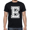 E Men's Short Sleeve Round Neck T-shirt 00177