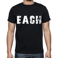 each Men's Short Sleeve Round Neck T-shirt , Black T-shirt EN