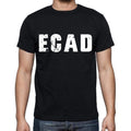 ecad T-shirt <span>col rond</span> <span>manches courtes</span> <span>homme</span> , 4 lettres <span>Noir</span>