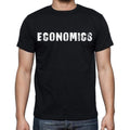 economics Men's Short Sleeve Round Neck T-shirt , Black T-shirt EN