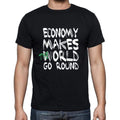 economy, World Goes Round, Men's Short Sleeve Round Neck T-shirt 00082