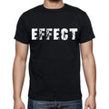 effect T-shirt <span>col rond</span> <span>manches courtes</span> <span>homme</span> , T-shirt <span>noir</span> FR